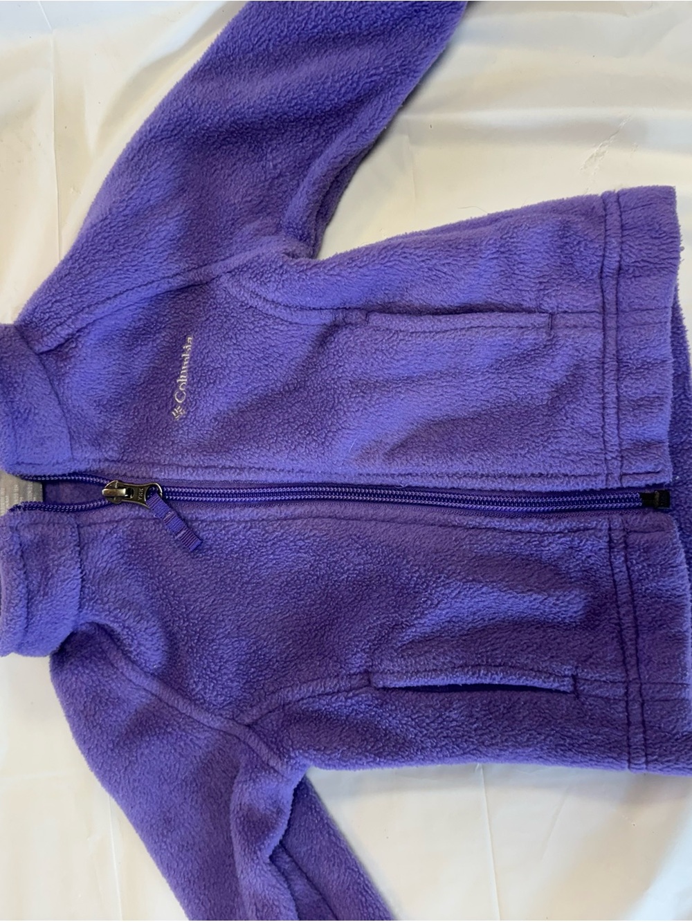 Columbia Girls' Purple Fleece Full-Zip Jacket